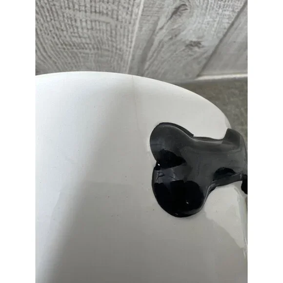 Dalmatian Themed Vintage Ceramic Dog Treat Jar With Bone Design & Lid - Picture 5 of 9